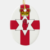 Décoration En Céramique Bannière d'Irlande du Nord (Dos)