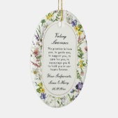 Décoration En Céramique Baptême fleur sauvage Boho Chic (Droite)