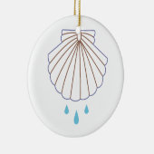Décoration En Céramique Baptism Shell Applique (Droite)