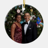 Décoration En Céramique Barack & Michelle 2010 - Ornament (Devant)