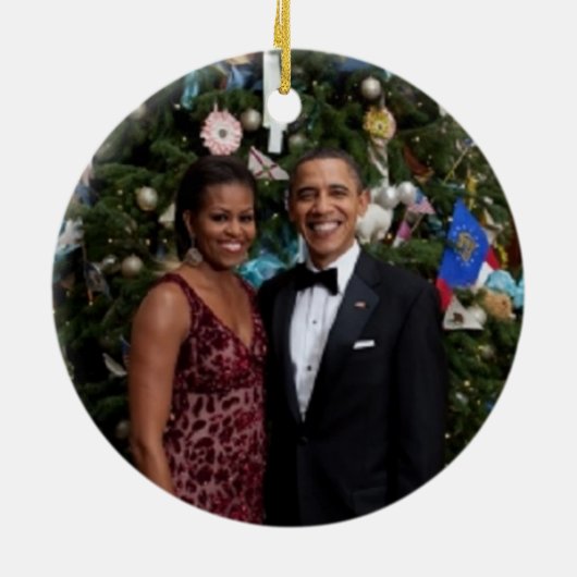 Décoration En Céramique Barack & Michelle 2010 - Ornament (Dos)
