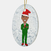 Décoration En Céramique Barack Obama Santa (Gauche)