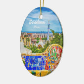 Décoration En Céramique Barcelone Photo unique Art Moderne (Gauche)