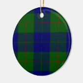 Décoration En Céramique Barclay tartan bleu vert plaid (Gauche)
