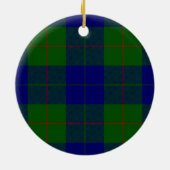 Décoration En Céramique Barclay tartan bleu vert plaid (Dos)