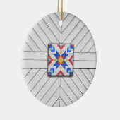 Décoration En Céramique Barn Quilt Star 6 (Droite)