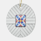 Décoration En Céramique Barn Quilt Star 6 (Gauche)