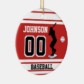 Décoration En Céramique Baseball Batter | Créez votre propre (Droite)