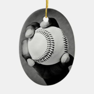 Décoration En Céramique baseball en main