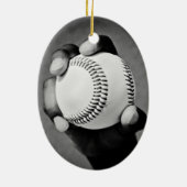 Décoration En Céramique baseball en main (Dos)