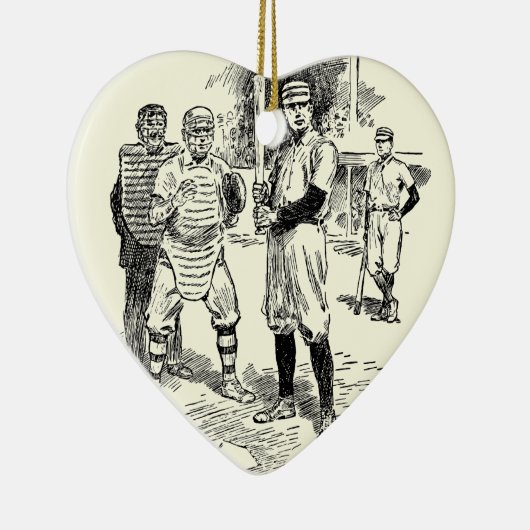 Décoration En Céramique Baseball : Joueurs (Droite)