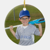 Décoration En Céramique Baseball personnalisé signé (Dos)