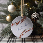 Décoration En Céramique Baseball personnalisé signé