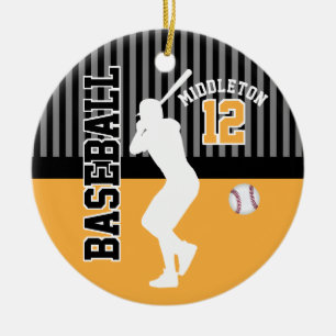 Décoration En Céramique Baseball Sport - Or