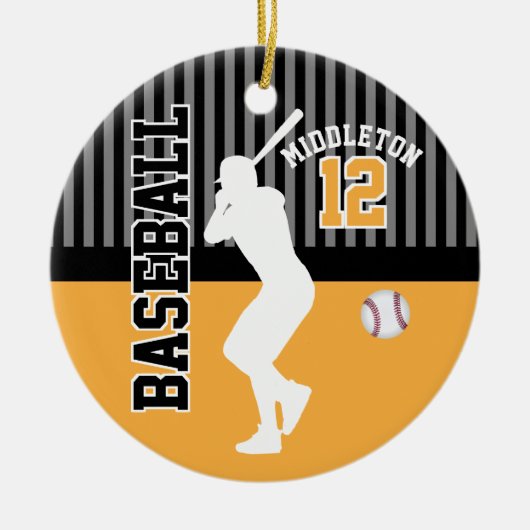 Décoration En Céramique Baseball Sport - Or (Devant)
