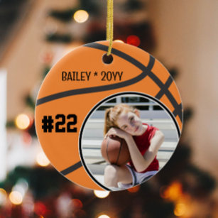 Décoration En Céramique Basket-ball Nom Jersey Numéro photo