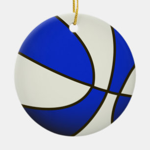 Décoration En Céramique Basket-ball - Produits Blancs/Bleus