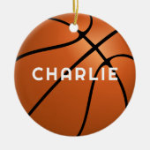 Décoration En Céramique Basketball Fan Name Christmas (Devant)