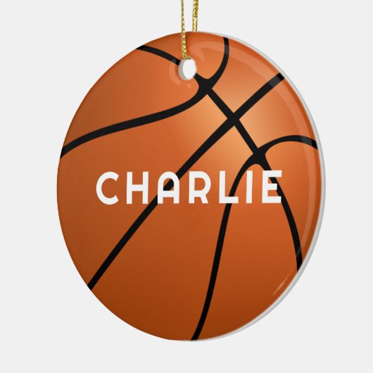 Décoration En Céramique Basketball Fan Name Christmas (Gauche)