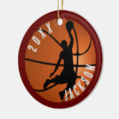 Décoration En Céramique Basketball Player Christmas (Gauche)