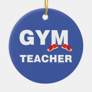 Décoration En Céramique Baskets de l'enseignant de gym