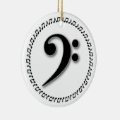 Décoration En Céramique Bass Clef Music Note Design (Droite)