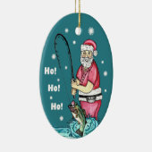 Décoration En Céramique Bass Fishing Père Noël (Droite)