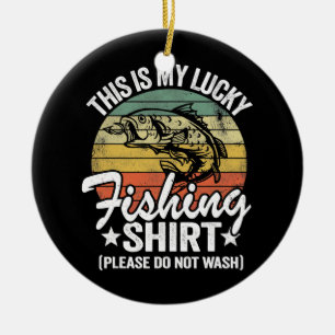 Décoration En Céramique Basse Pêche Blagues Humour Pêcheur C'Est Mon