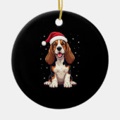 Décoration En Céramique Basset Hound Christmas Tank Top (Devant)