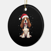 Décoration En Céramique Basset Hound Christmas Tank Top (Gauche)
