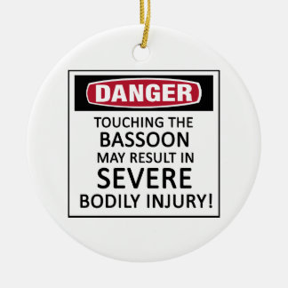 Décoration En Céramique Basson de danger