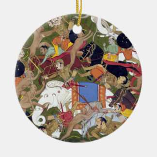 Décoration En Céramique Bataille à Lanka Ramayana Udaipur Inde Sahibdin