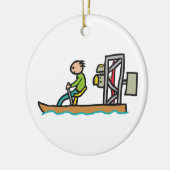 Décoration En Céramique Bateau de marais (Gauche)