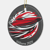 Décoration En Céramique Bateau Offshore Dynamique Personnalisé (Gauche)