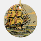 Décoration En Céramique Bateaux de navigation (Dos)