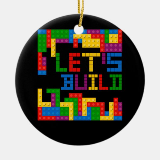 Décoration En Céramique Bâtiment en briques bloc Construisons maître const (Devant)