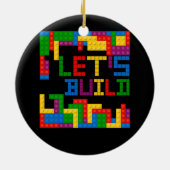 Décoration En Céramique Bâtiment en briques bloc Construisons maître const (Dos)