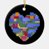 Décoration En Céramique Bâtiment principal Bâtiment en brique Coeur Valent (Devant)