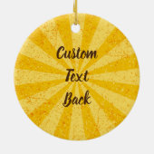 Décoration En Céramique Bâton à crème glacée citron (Dos)