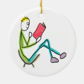 Décoration En Céramique Bâtonnet de lecture (Dos)