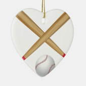 Décoration En Céramique Batte de baseball et boule (Droite)