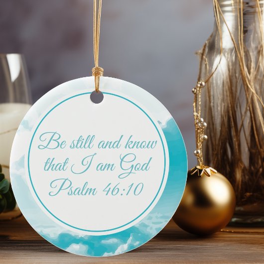 Décoration En Céramique Be Still and Know Beautiful Christian Bible Vers