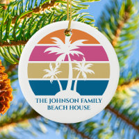 Beach House Palm Tree Cute Tropical Island Custom