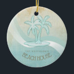 Décoration En Céramique Beach House Palm Trees Aqua ID623<br><div class="desc">Ce produit aux couleurs douces de la mer et du sable vous permet d'ajouter facilement votre nom et votre texte en utilisant le modèle fourni. L'image simple des palmiers sur un arrière - plan en difficulté, aquarelle, est mise en valeur par un accent de vague dans l'eau et le blanc....</div>