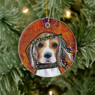 Décoration En Céramique Beagle