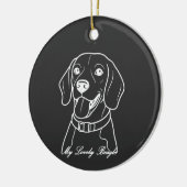 Décoration En Céramique Beagle adorable (Gauche)