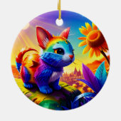 Décoration En Céramique Beau animal trois (Dos)