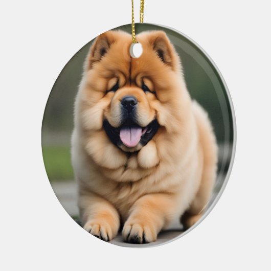 Décoration En Céramique Beau Chow Chow Chow (Gauche)