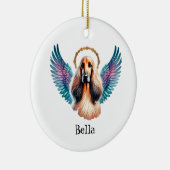 Décoration En Céramique Beau Mémorial Afghan Dog (Droite)