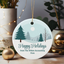 Beau Noël Arbres d'hiver Cadeau d'affaires